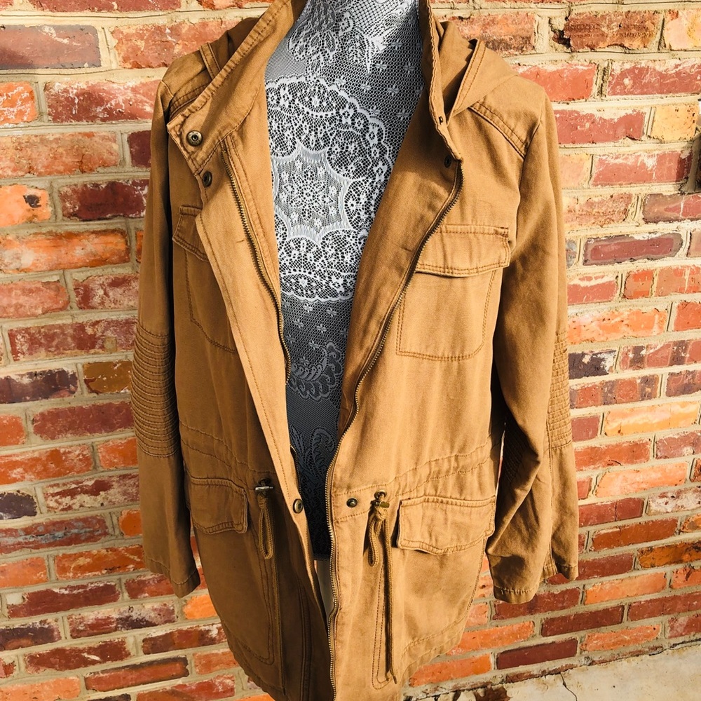Khaki Hooded Coat